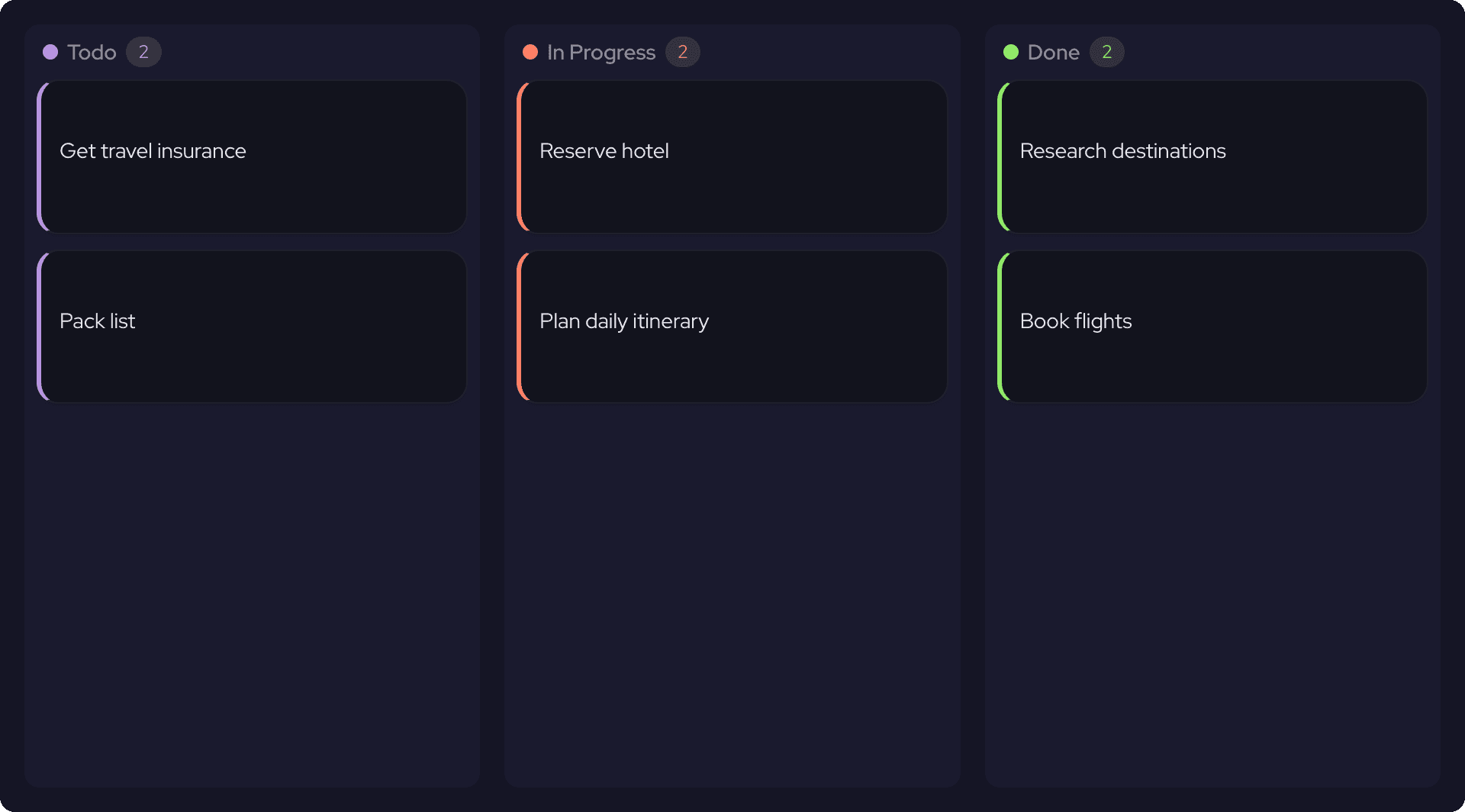 Hoobie kanban board preview
